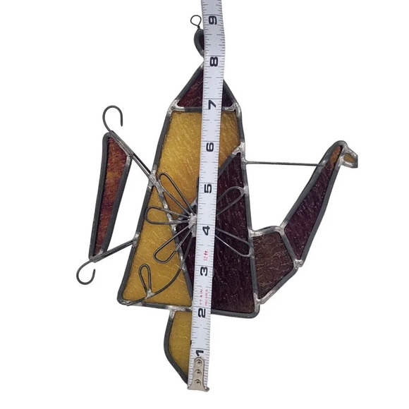 Handmade Stained Glass Suncatcher Tea Pot Kettle Watering Can Vintage - Picture 9 of 10